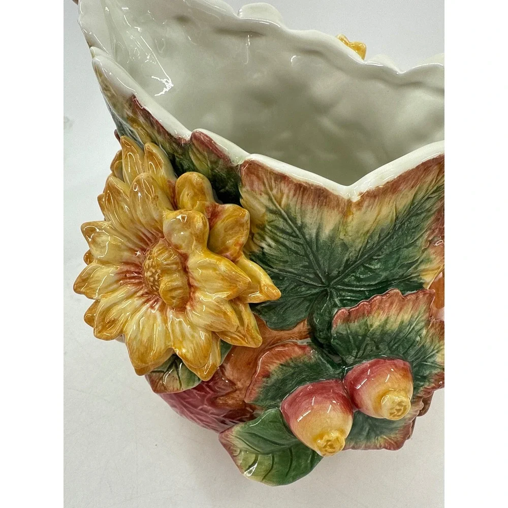 Fitz and Floyd Classics‎ Pumpkin Harvest Pitcher Creamer Autumn Splendor